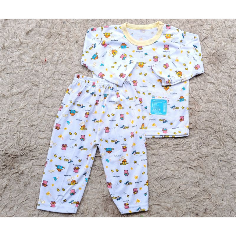 Setelan baju dan celana bayi Panjang Baby Cute 6-18 Bulan SNI per 1stel Promo 8.8