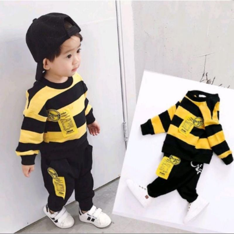 setelan joger anak laki laki/set sweater anak laki laki 1-5 tahun