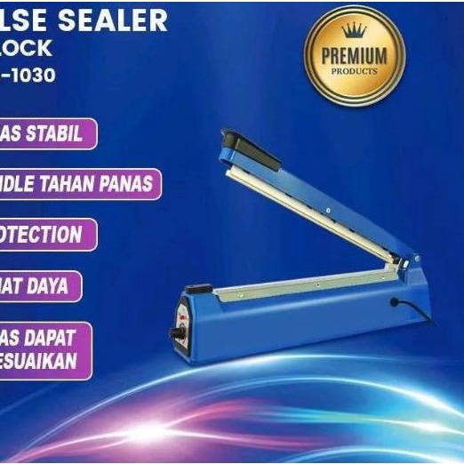 

Impulse Sealer Alat Press Pres Plastik Las Plastik 30cm 30 cm GSF-2300 - WING LOCK 30 CM