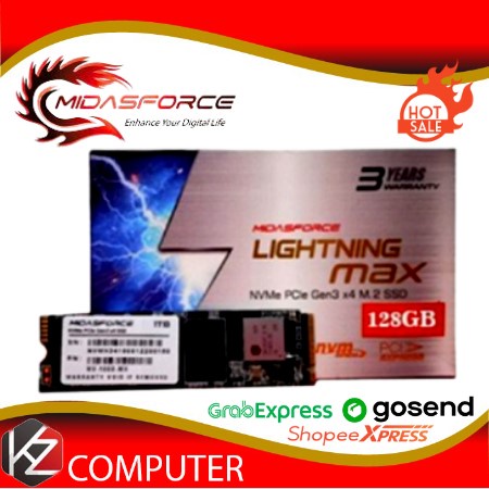 M.2 NVME 128GB MIDASFORCE M2 NVME 128GB MIDAS PCIe Gen3 x4 SSD