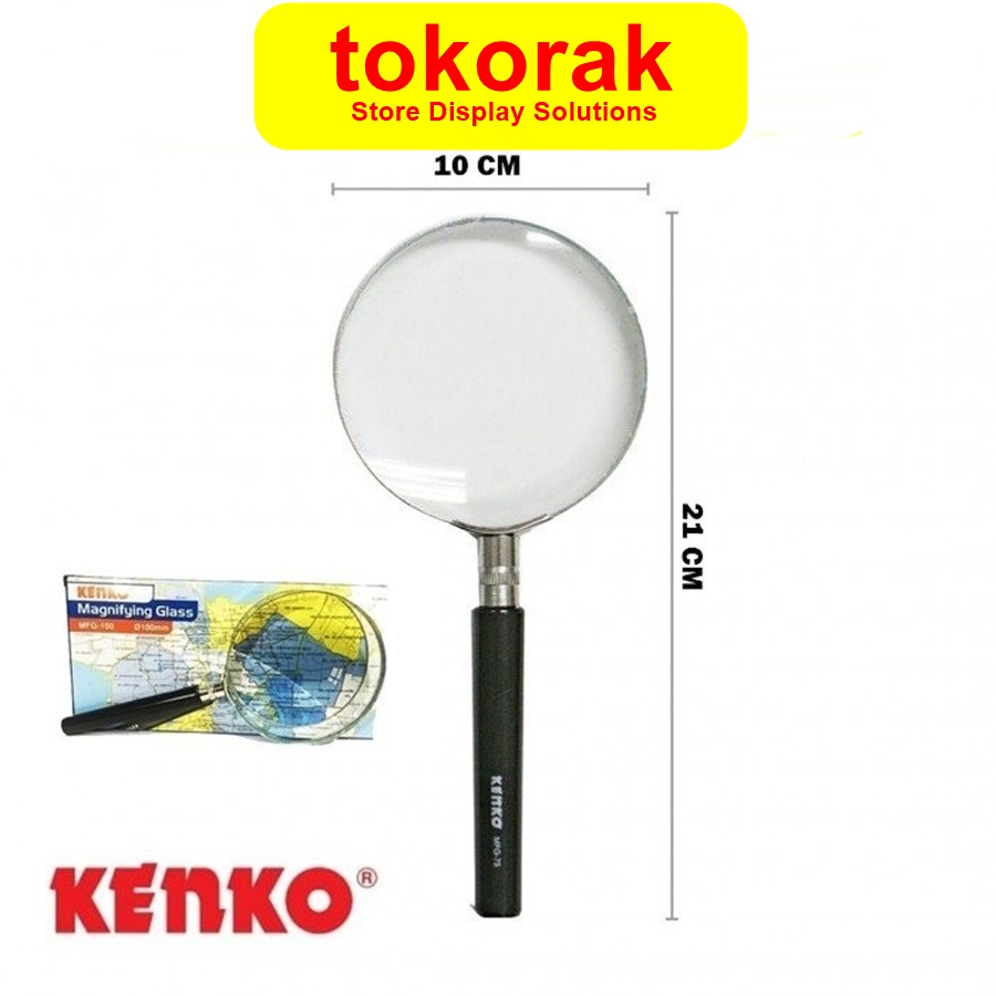 KACA PEMBESAR MGF-100 MM KENKO - MAGNIFYING GLASS - LUP KACA PEMBESAR