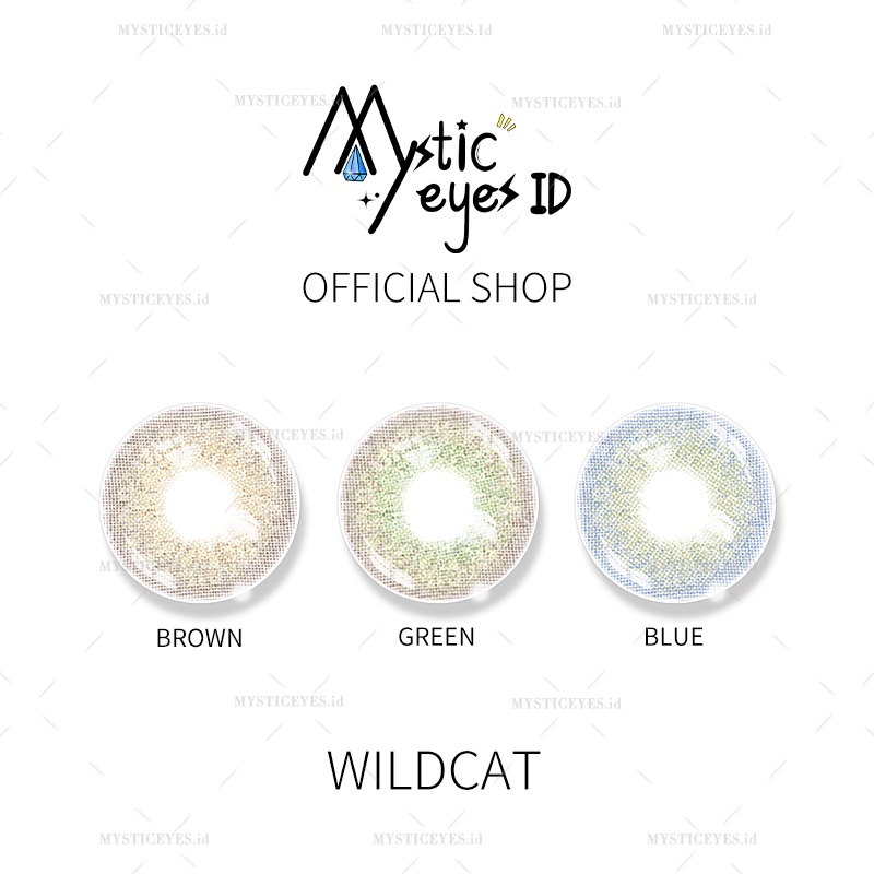 [✅COD] MYSTICEYES SOFTLENS WILDCAT NATURAL SERI 14MM NORMAL &amp; MINUS -1.00 S/D -4.50