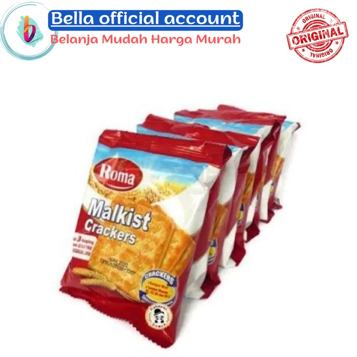 

ROMA Malkist Abon Crackers 18 gram 1 Renceng isi 10 PCS - Malkis Krekers