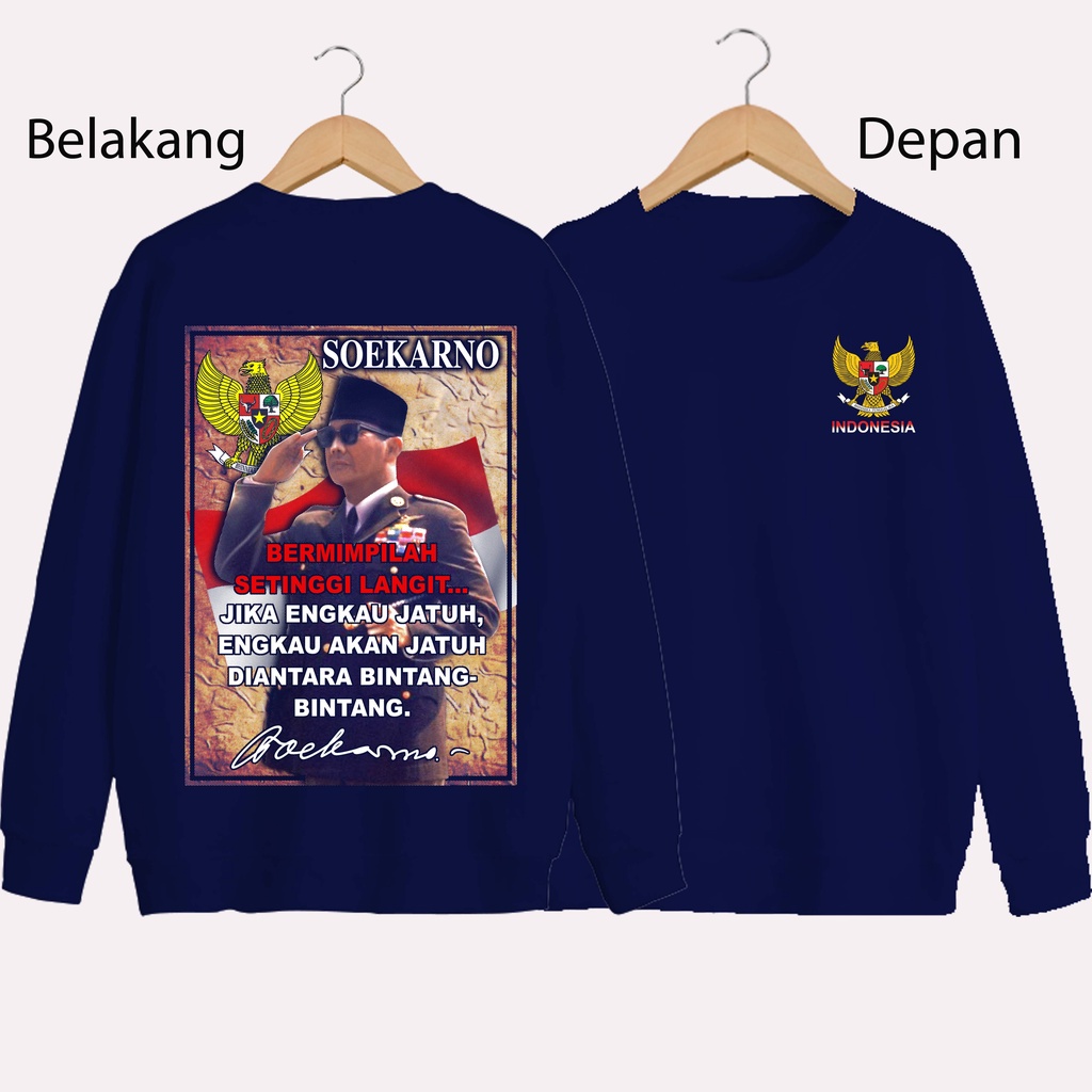 SWEATER UNISEX DB SUEKARNO 3 PRIA DAN WANITA SWEATER JUMBO