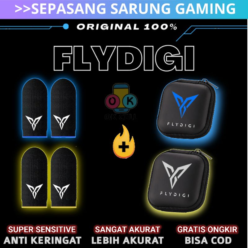 COD - FLYDIGI BOX Sarung Jempol Jari Game Anti Keringat Basah Finger Sleeve