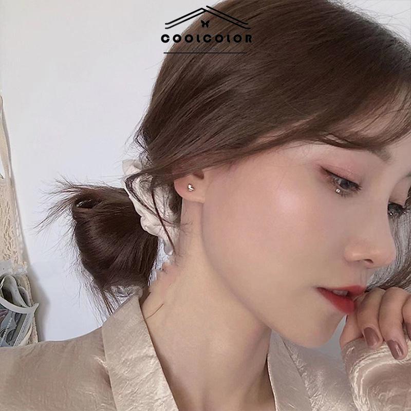COD❤️Fashion Anting Mini Kecil Sederhana Perhiasan Telinga Logam Berbentuk Hati Manis Sederhana Wanita- cl