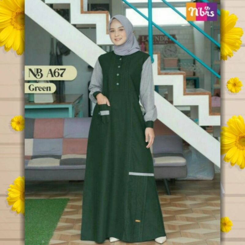 gamis nibras murah promo keren NB A67