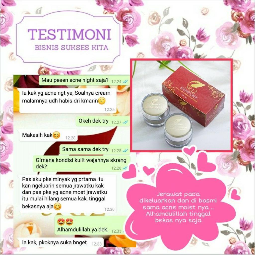 Acne Moist Cream SR12 Penghilang Jerawat dan Bekas Jerawat Obat Jerawat Melembabkan Kulit BPOM