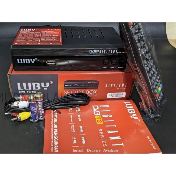 NEW STB Luby Receiver TV STB Digital DVB T2-02 Support WIFI Dongle