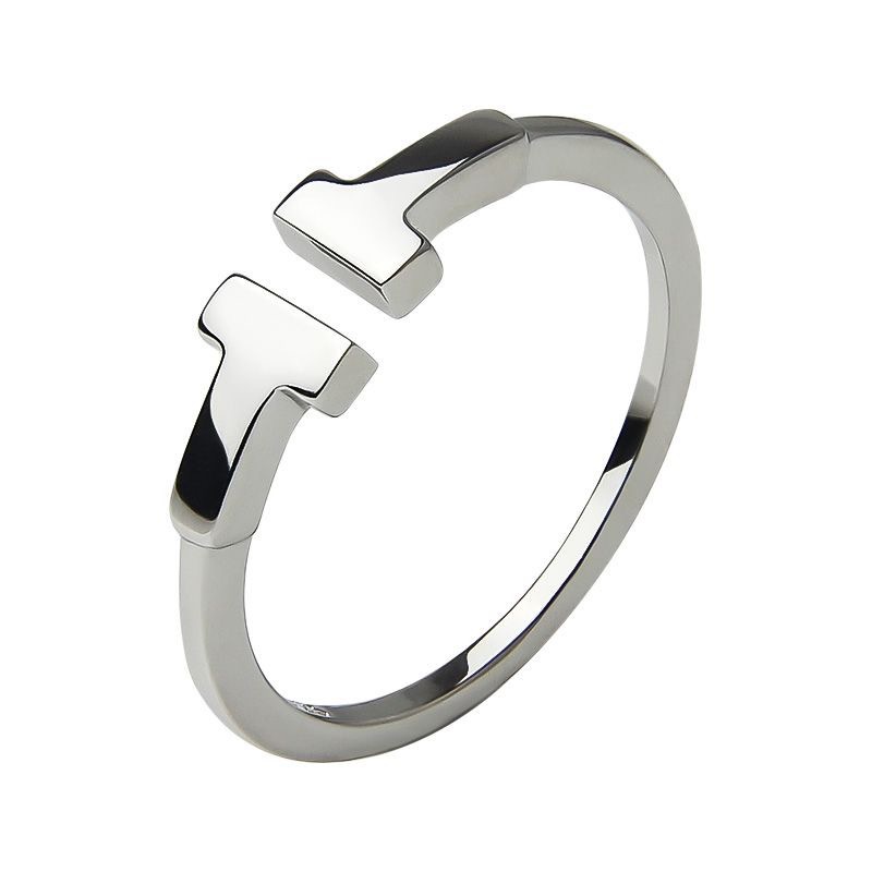 Cincin Jari Telunjuk 925 Silver Double Layer Model Simpul Gaya Korea