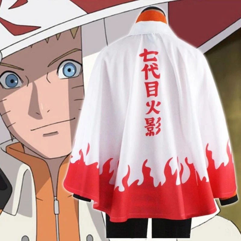 Jubah Coat Cosplay Hokage 7 Naruto Uzumaki