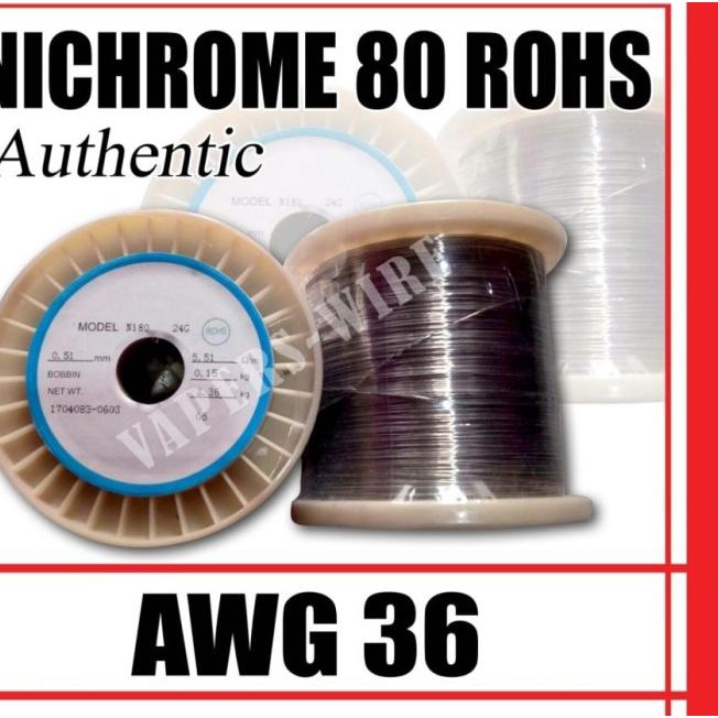 Nichrome 80 AWG 36 ROHS (50grm)