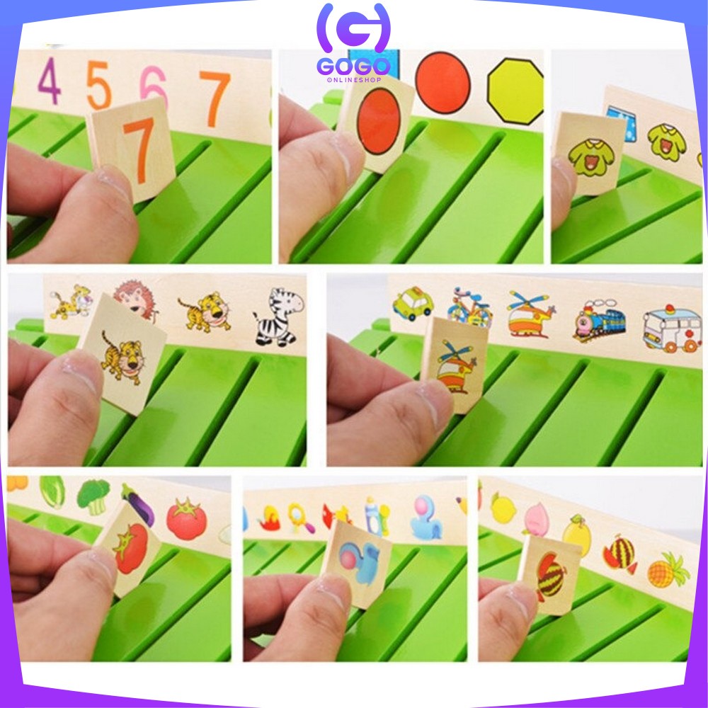 GOGO-M176 Mainan Anak Puzzle Kayu Mainan Edukasi Bergambar Montessori Toys / Puzzle Anak Wooden Toys
