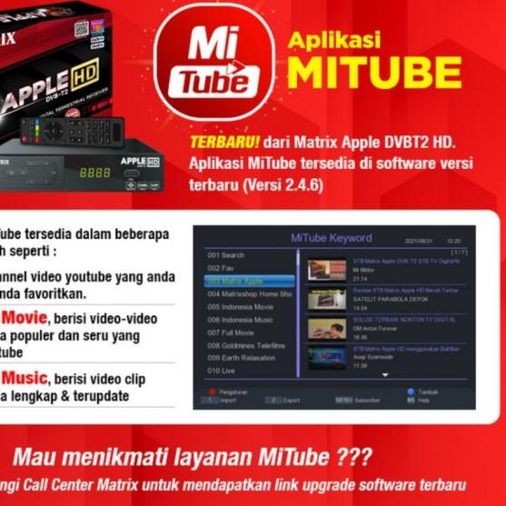 metrik stb Set Top Box TV Digital Matrik DVB T2 HD merah terbaru