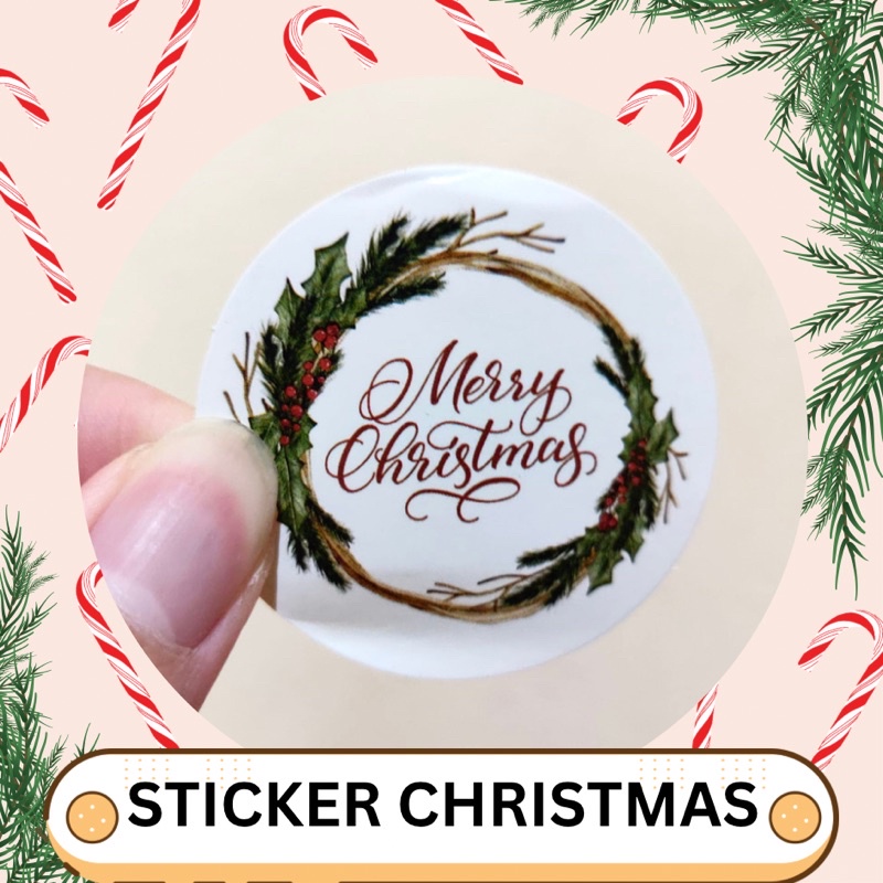 

Stiker Label Christmas Natal Hampers Kue Toples Cookies 3