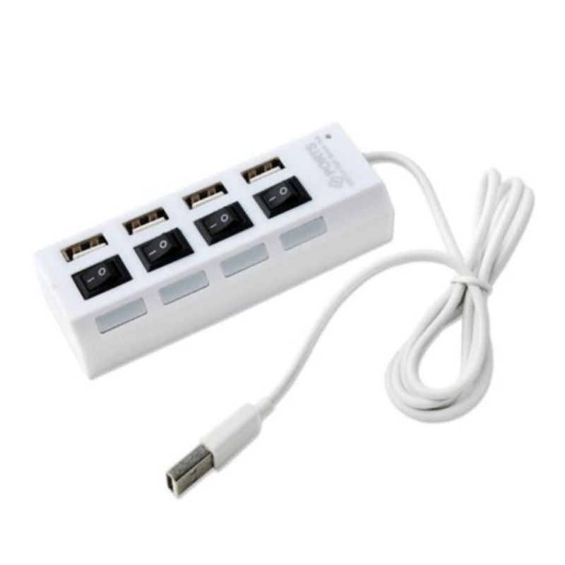 (4 in 1 )Usb Hub Saklar 4 Port Output on/off 4in1 High Speed Usb Hub 4 in 1