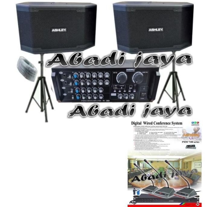 Paket Sound System Ashley / Anysong Ruang Rapat Mic Conference System