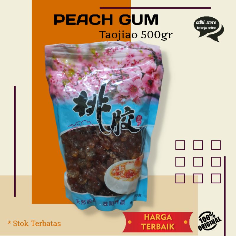 Peach gum Tao jiao natural collagen Kualitas Premium- 500gr