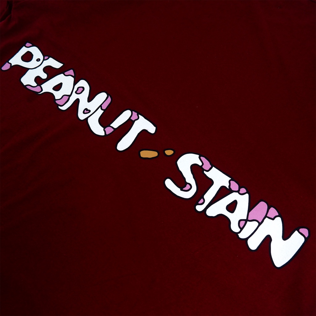 PEANUT STAIN - Poop Pooping Maroon Oversized Tshirt