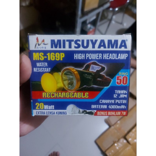 lampu mitsuyama Ms-169P senter kepala