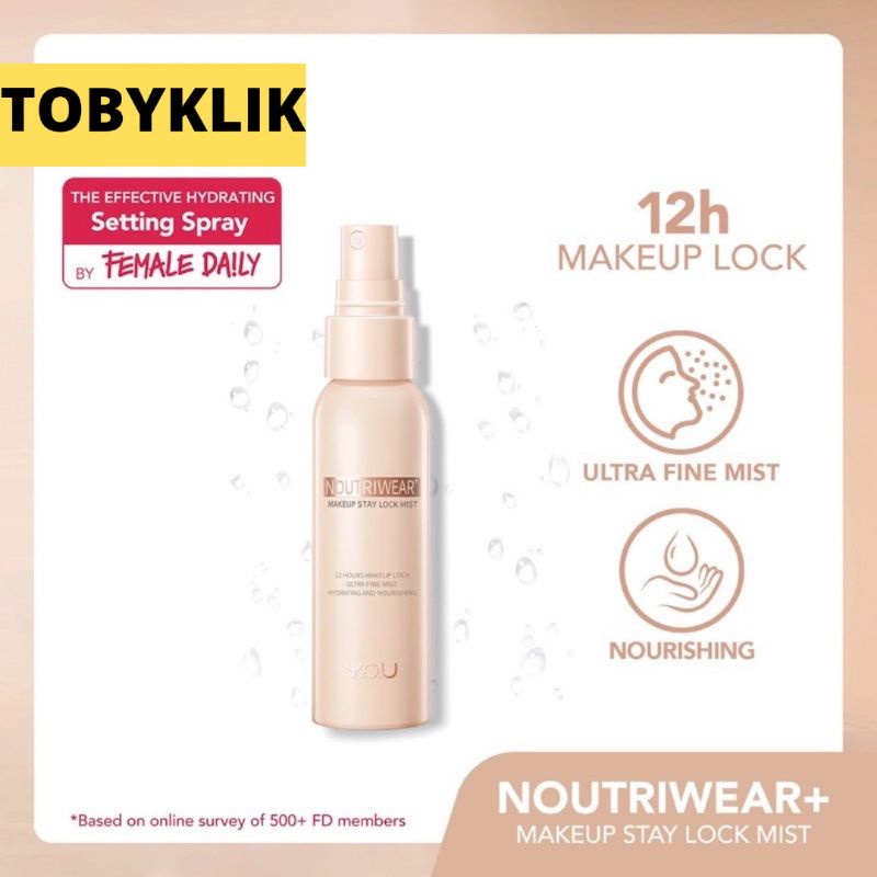 YOU NoutriWear+ MakeUp Stay Lock Mist | Face Mist NoutriWear