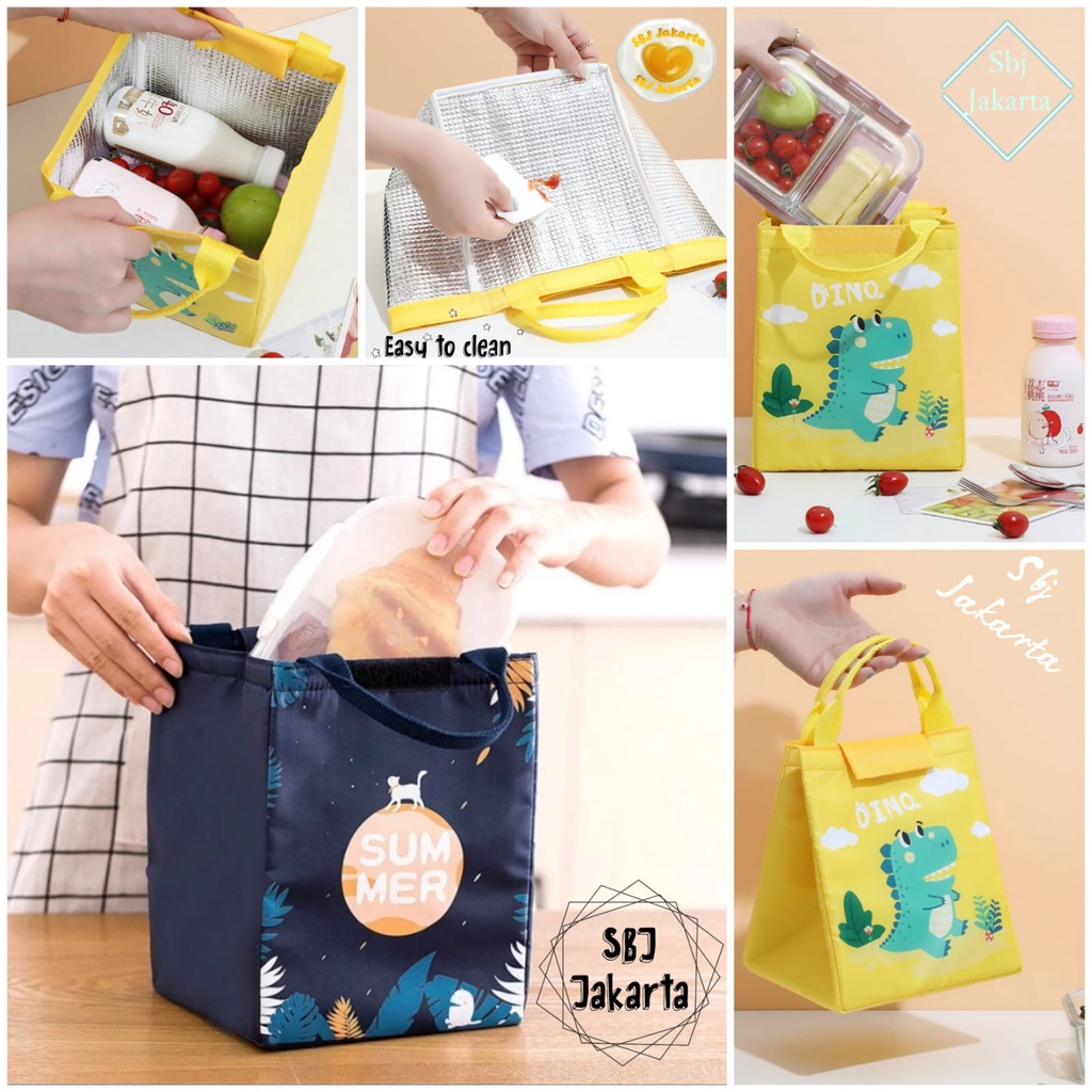 Tas bekal insulated / Lunch bag insulated tahan panas dingin good time series