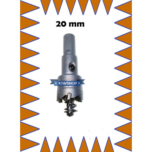 Holesaw TCT 20mm Mata Bor Pelubang Besi Stainless ukuran 20mm Hole Saw 20 mm TCT Alat Plong Besi 20m