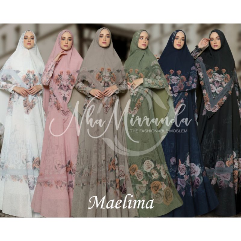 MAELIMA BY NHA MIRRANDA GAMIS SYARI ORI CANTIK DAN MEWAH