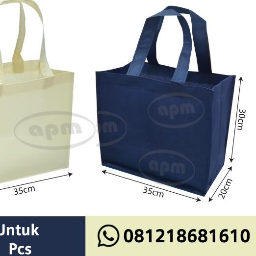 

Tas Spunbond Kotak Ukuran 35x20x30 (Tas Jahit) - Navy