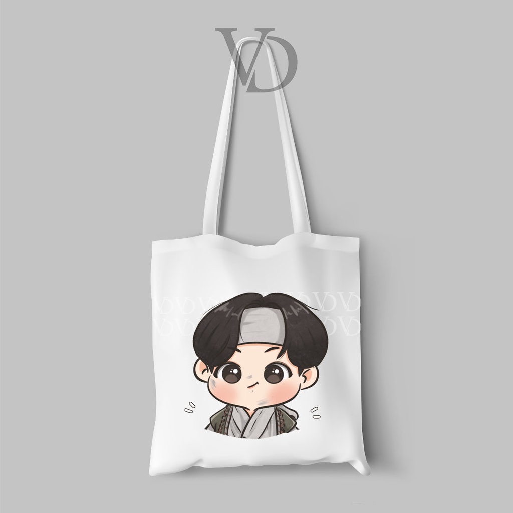 tote bag kanvas chibi cute kpop NEW EDITION/ tote bag korea band for army