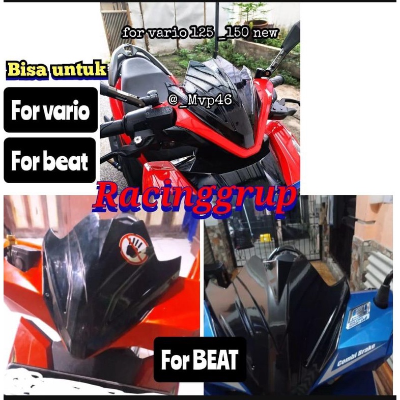 VISOR MOTOR HONDA BEAT FI ESP NEW 2017-2018 DAN PNP VARIO 125/150 2018-2022 MODEL TRANSFORMER BAHAN BERKUALITAS (V976)