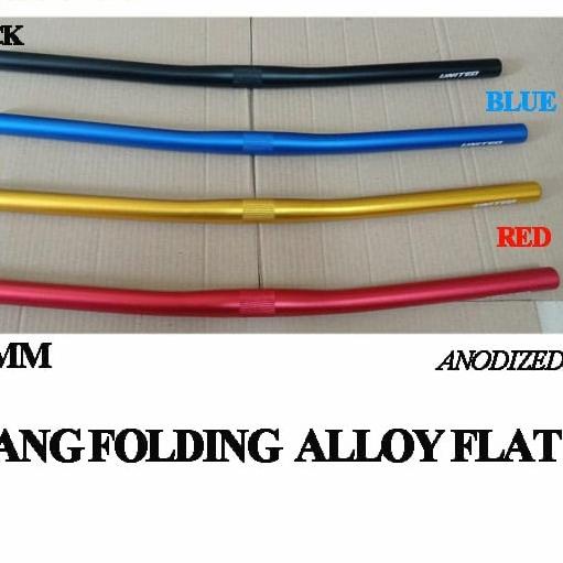 Handle Bar Folding Raze Flat Bar 580MM Alloy - Hitam