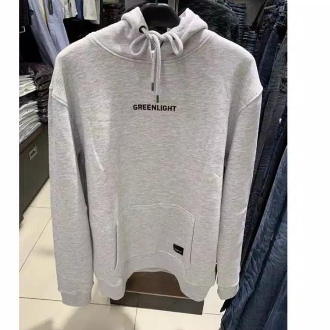 HOODIE JAKET GREENLIGHT ORIGINAL - Abu-abu, L