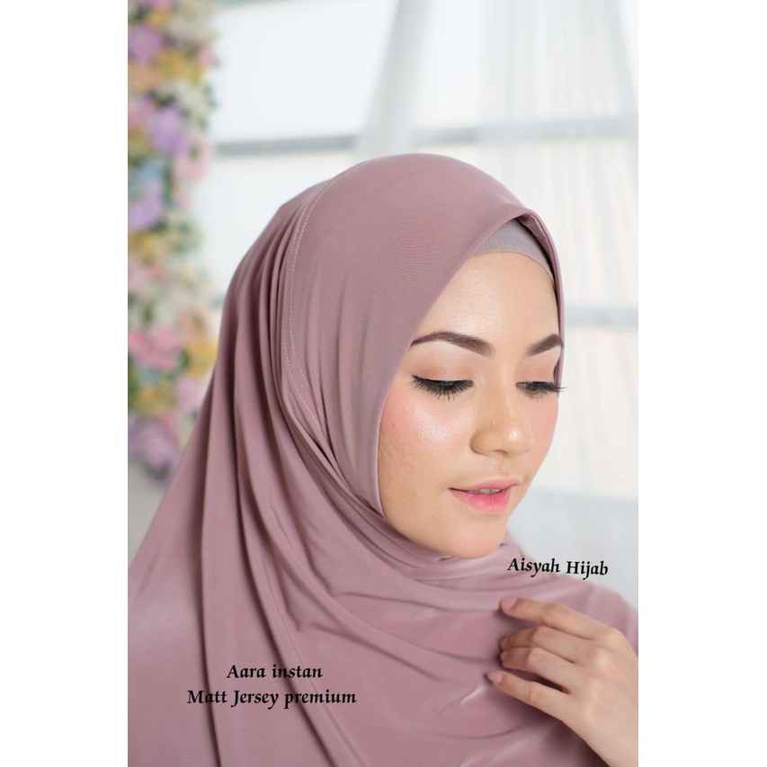 [Grosir Hijab10pcs] Bergo Aara Instan Aisyah Jilbab Bergo Instan Jersy Premium Jilbab Terlaris Termu