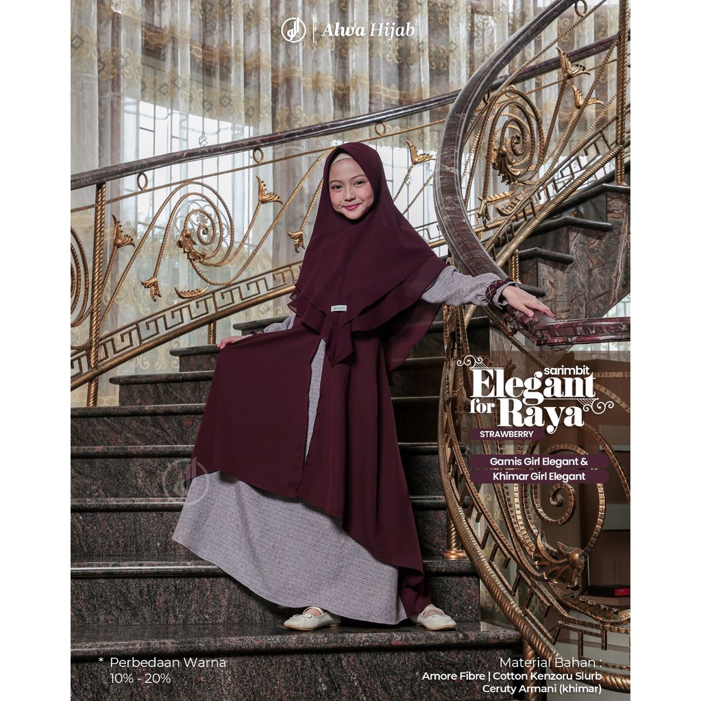 Gamis Girl Fashion Muslim Sarimbit Elegant for Rayya Alwa Hijab Best Seller 2023