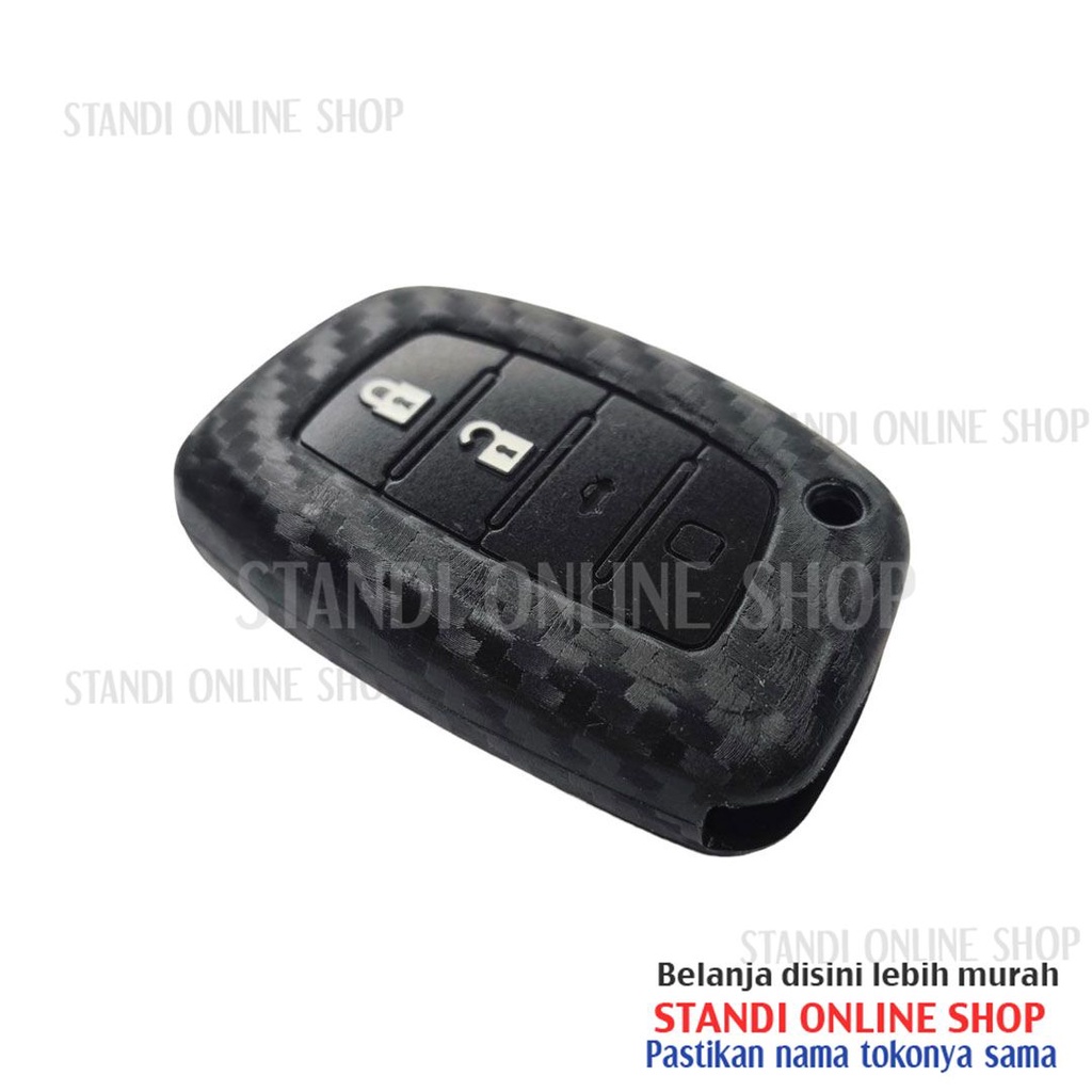 Sarung Kunci Silikon Carbon Smartkey Hyundai Stargazer Creta