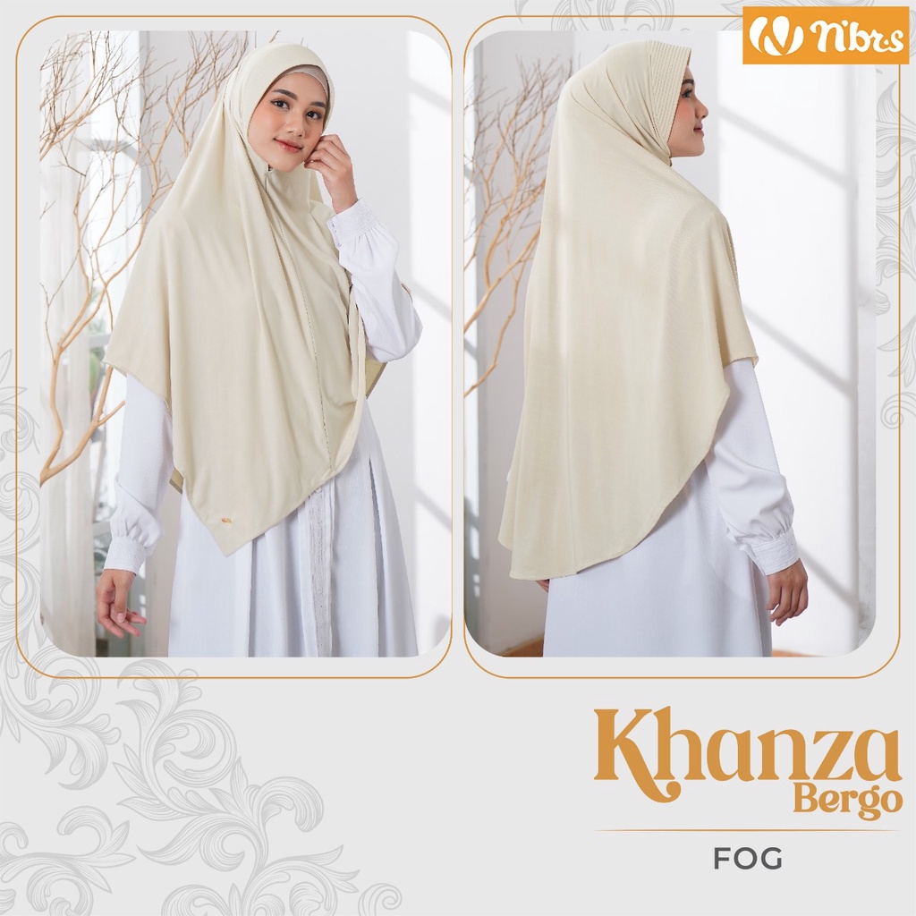 Nibras Hijab Khanza Bergo Jilbab Instan Bahan Bahama Simple Syar'i Casual OOTD