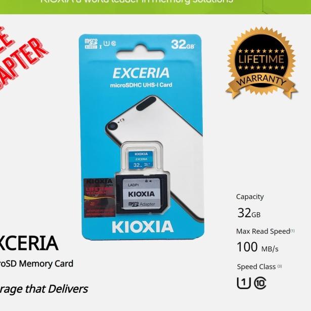 Micro SD Kioxia Exceria microSD 32Gb / Memory Card Kartu Memori 32 Gb