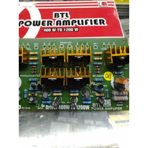 kit driver power amplifier btl 400w