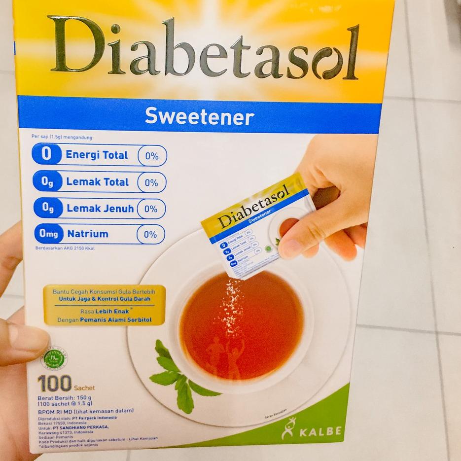 

㊨ Diabetasol Sweetener 100 sachets | Gula Diabetasol ㆉ