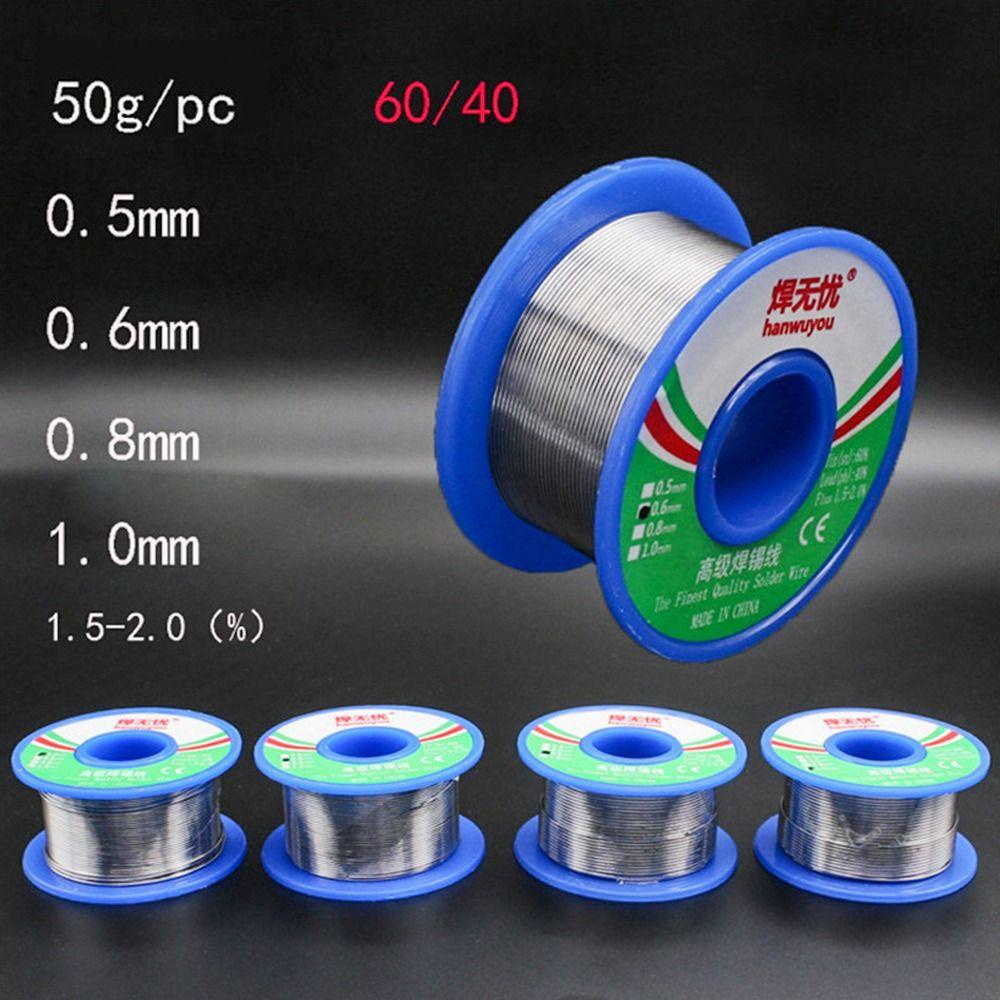 Kawat Timah TOP 50g Kawat Timah 1.5% -2.2% Sn/Pb Aksesori Las Timah Flux Timah