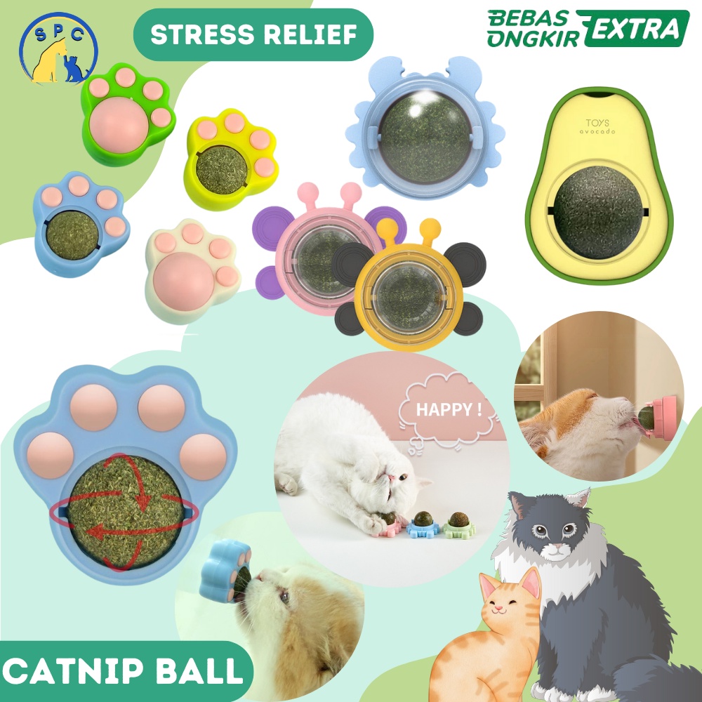 Contail Mainan Cakaran Kucing Bola Aroma Catnip Cat Scratcher Ball