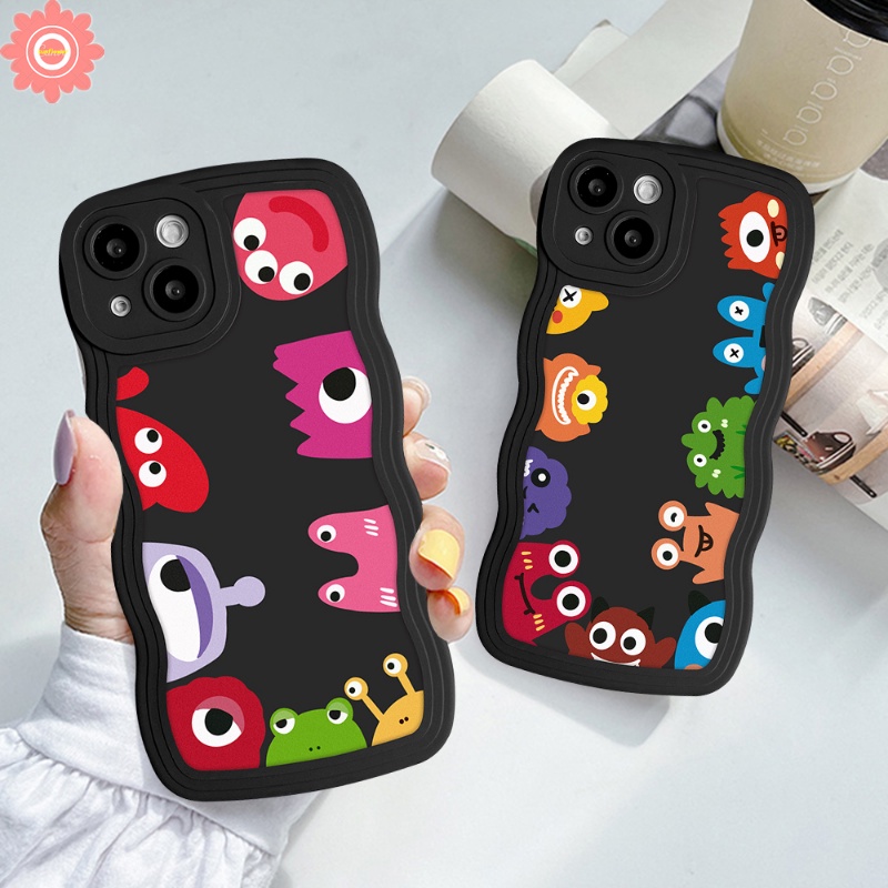 Soft Case Kartun Monster Kecil Untuk Redmi 10 9 9A 9C NFC 9T 10C 10A A1 A1 A1 A1 A1 A1 A1 A1 A1 A1 A1 + POCO X3 NFC Pro M3 Redmi Note 10 11 11s 10 11 10s 9Pro 9s Case Pelindung Earphone Bluetooth Airpod