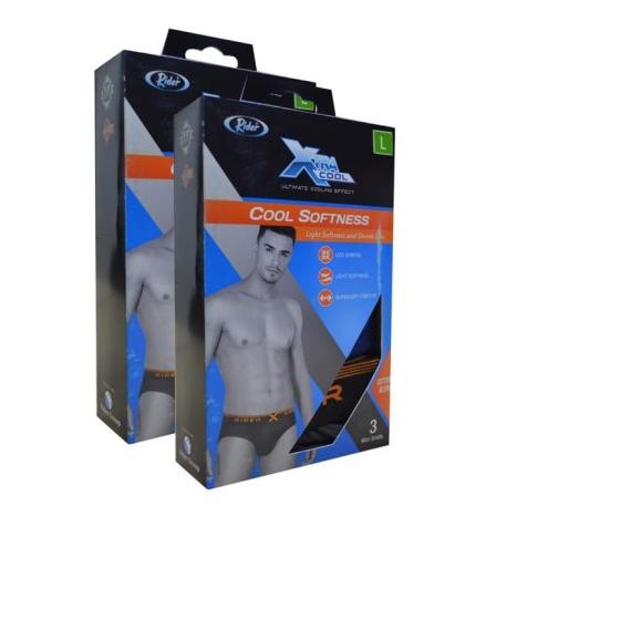 Rider Xtracool R881B Celana Dalam Pria Mini Brief Isi 3 Pcs - M