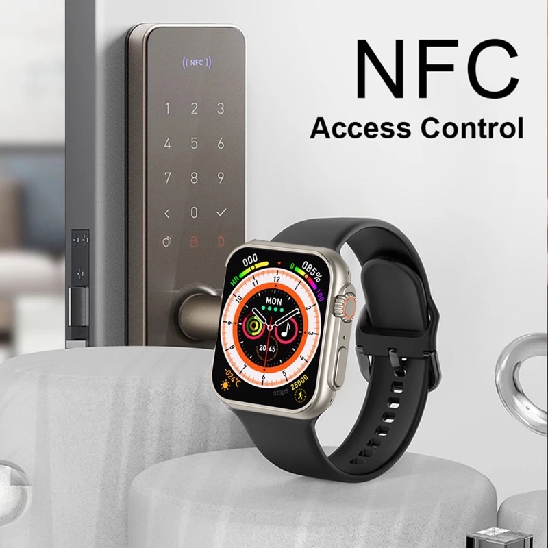 2020 Smart Watch Ultra Series 8 NFC 49mm Smartwatch Men Women Bluetooth Call Waterproof Wireless Charging HD Screen