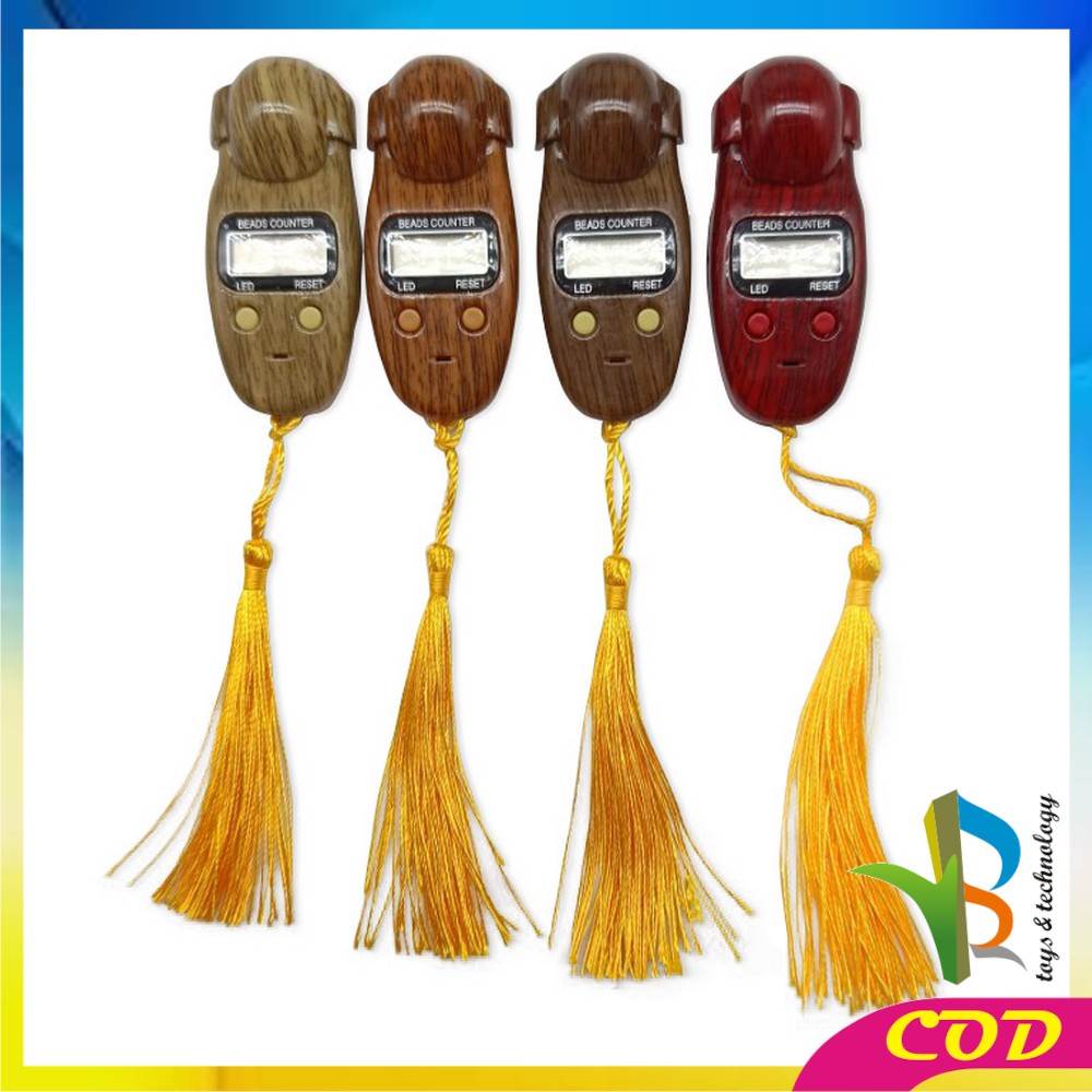 RB-C383 Tasbih Digital Kayu / Tasbih Digital Premium Mini Tally Counter / Alat Hitung Tasbeh Digital / Finger Counter