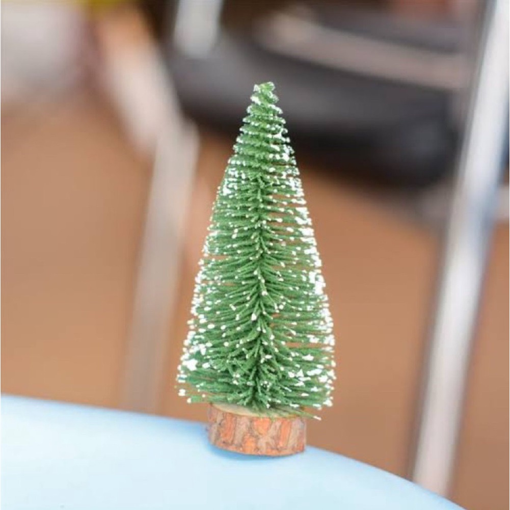 Mini Pohon Natal SALJU Christmas Xmas Tree Cemara Hiasan Dekorasi Meja