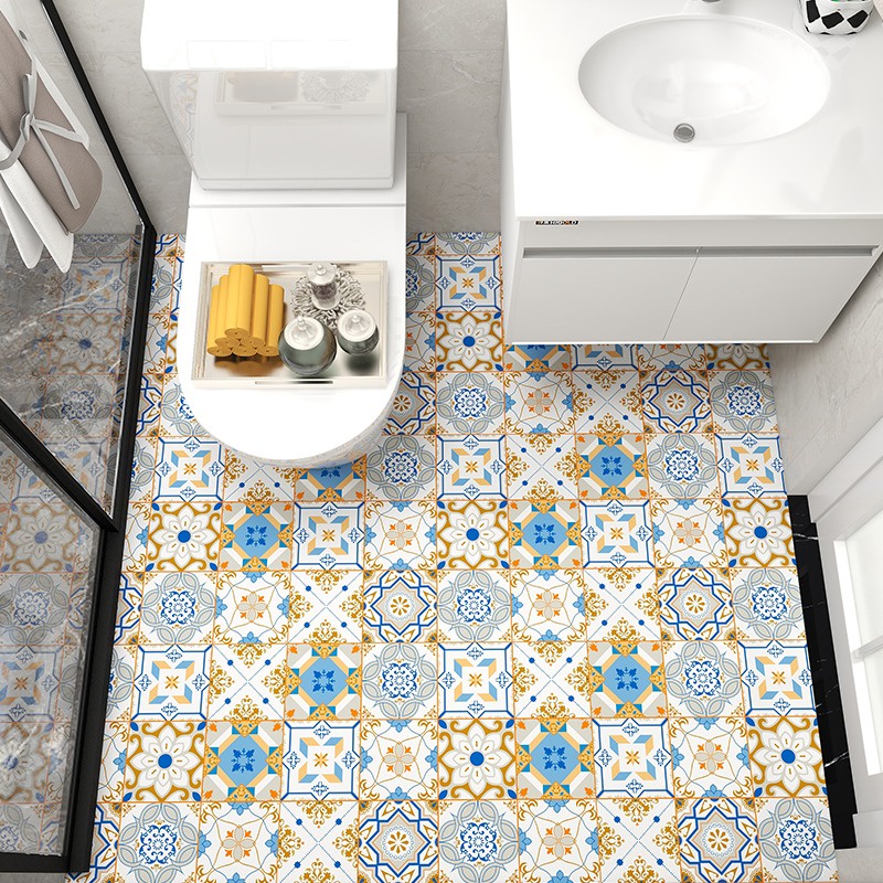 Sticker Lantai Dinding Motif 2meter Perekat Wallpaper Kamar Mandi Dapur Ruang Tamu Kamar Tidur Bahan