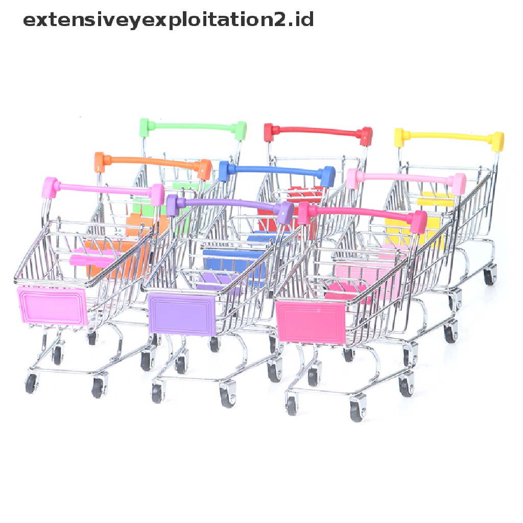 1pc Mainan Trolley Belanja Supermarket Mini Untuk Anak