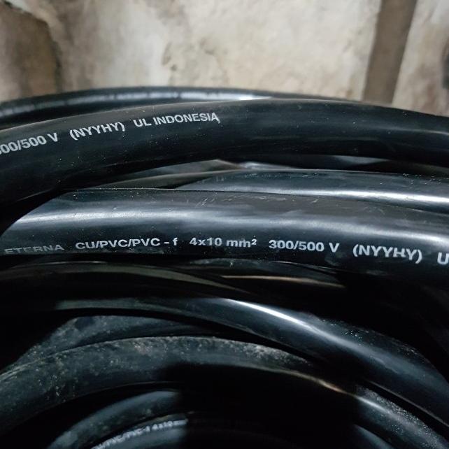 Eterna Kabel Listrik Hitam Serabut NYYHY 4 X 10 / 4X10 MM ( Ecer )